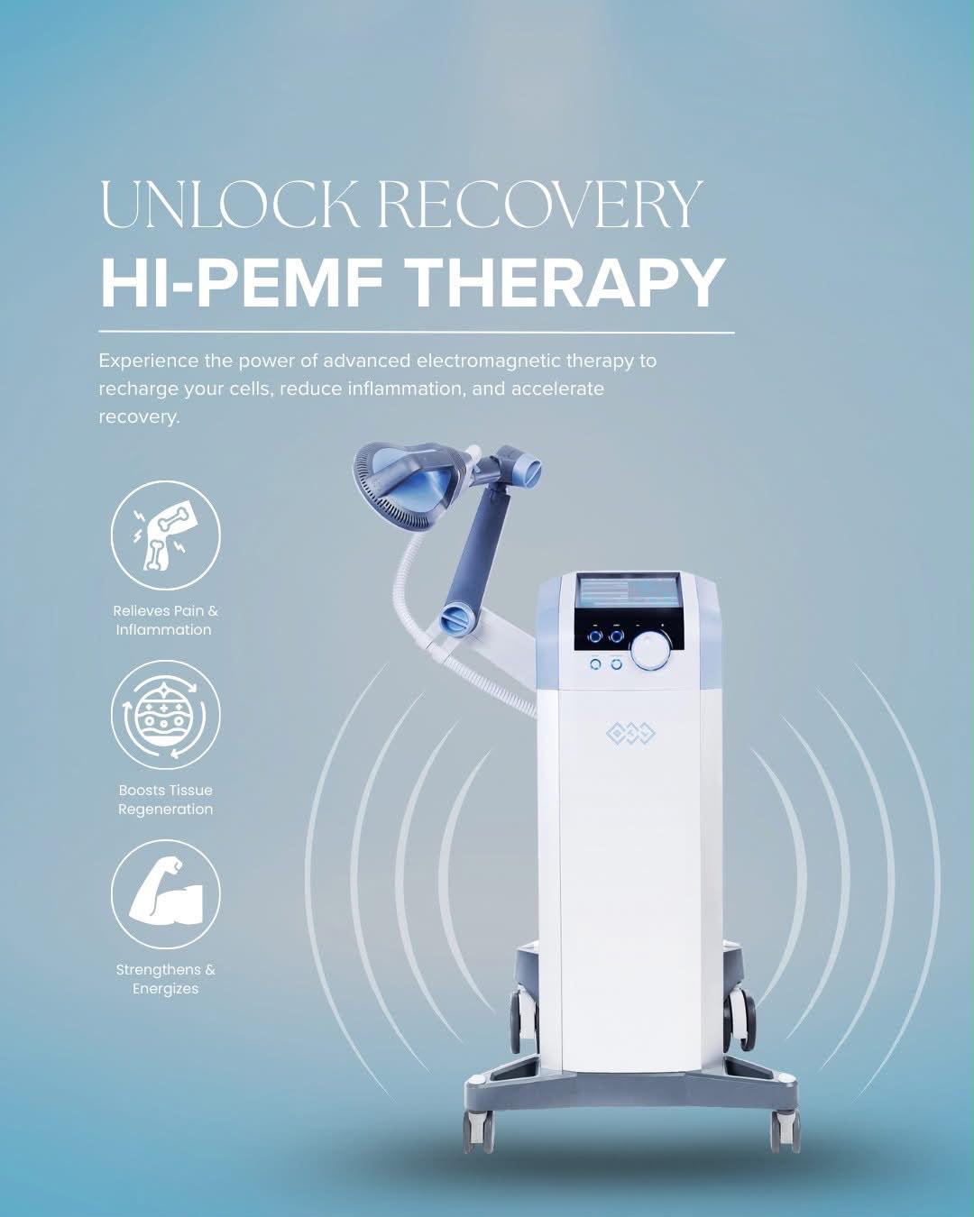 Electromagnetic therapy device with articulated arm